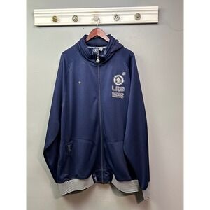 LRG Lifted Research Group Blue Full Zip Track Jacket Mens 4XL Streetwear Urban